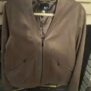 Kut from the Kloth Women's Tan Bomber Jacket